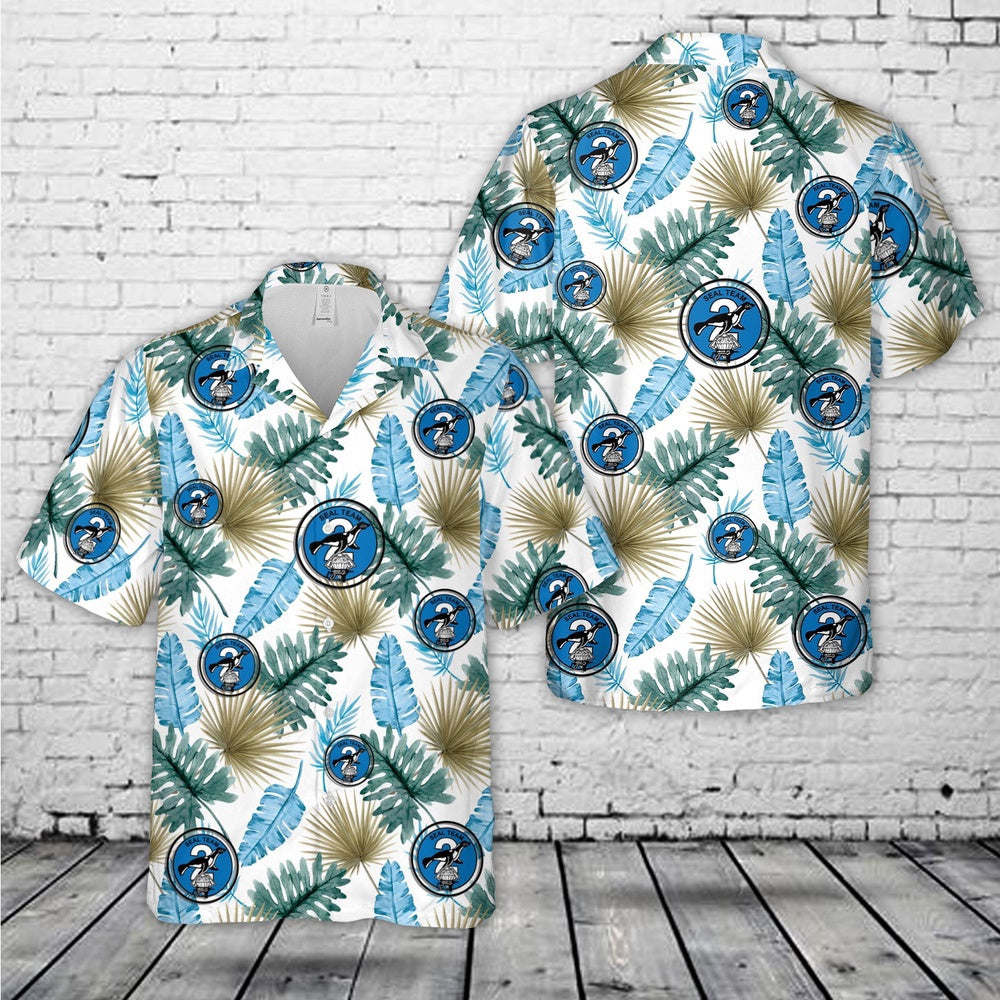 Navy Hawaiian Shirt, Us Navy Seal Team 2 Naval Special Warfare Command Hawaiian Shirt, Navy Shirts Mens