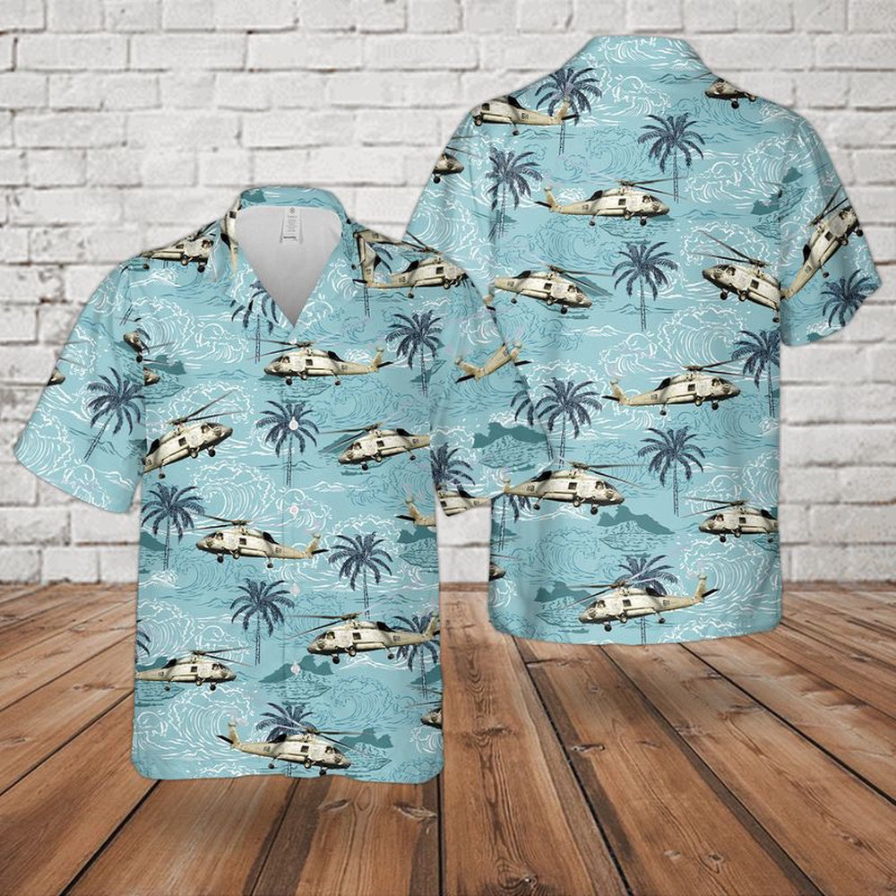 Navy Hawaiian Shirt, Us Navy Sikorsky Sh-60 Seahawk Hawaiian Shirt, Navy Shirts Mens