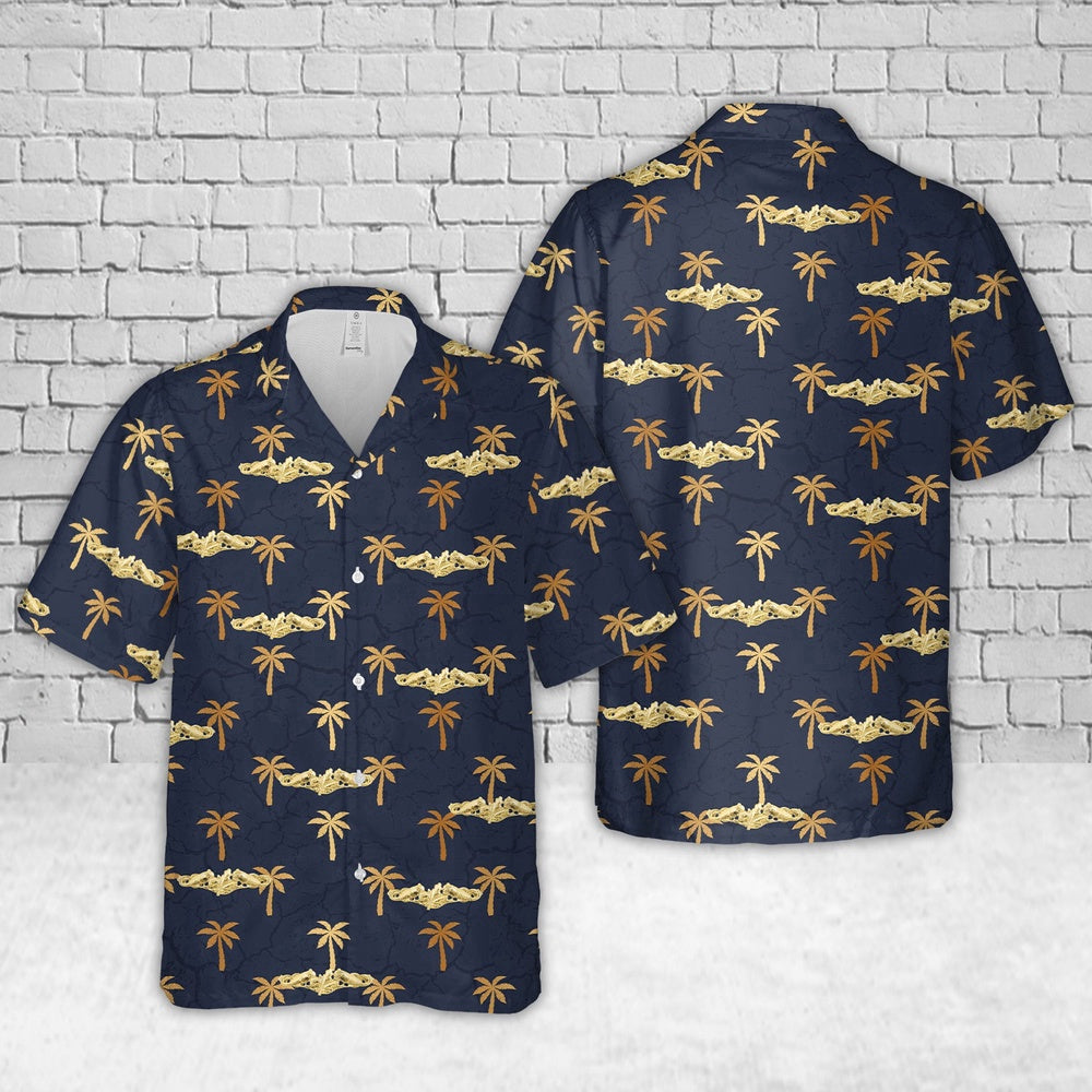 Navy Hawaiian Shirt, Us Navy Submarine Supply Corps Hawaiian Shirt, Navy Shirts Mens