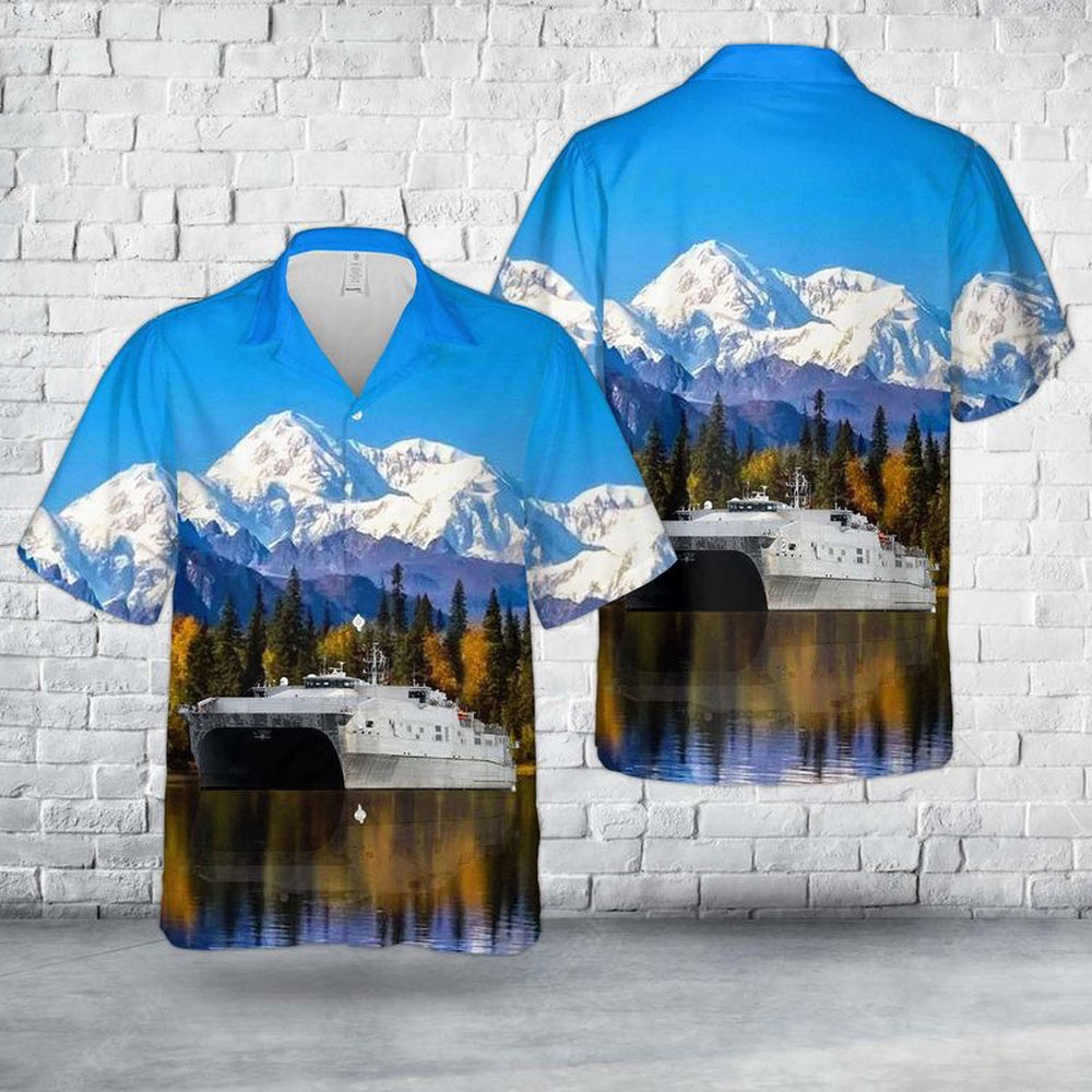 Navy Hawaiian Shirt, Us Navy Usns Choctaw County (T-Epf-2) Hawaiian Shirt, Navy Shirts Mens