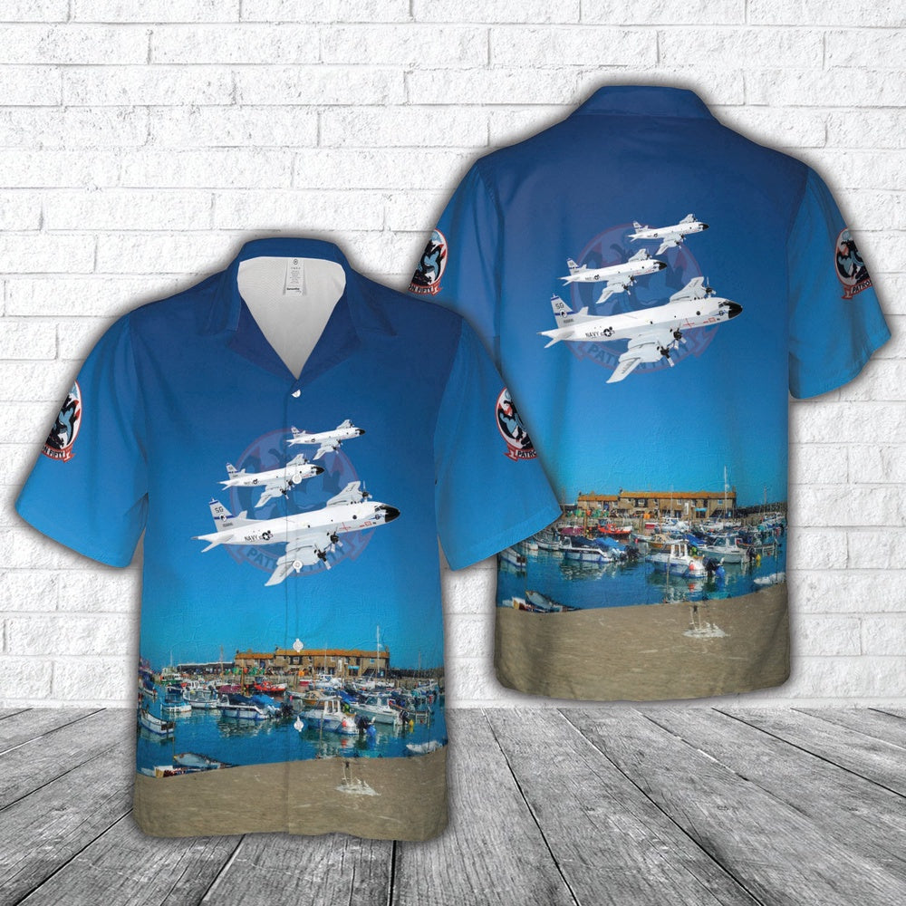 Navy Hawaiian Shirt, Us Navy Vp-50 Blue Dragon (1982) P-3C Orion Hawaiian Shirt, Navy Shirts Mens
