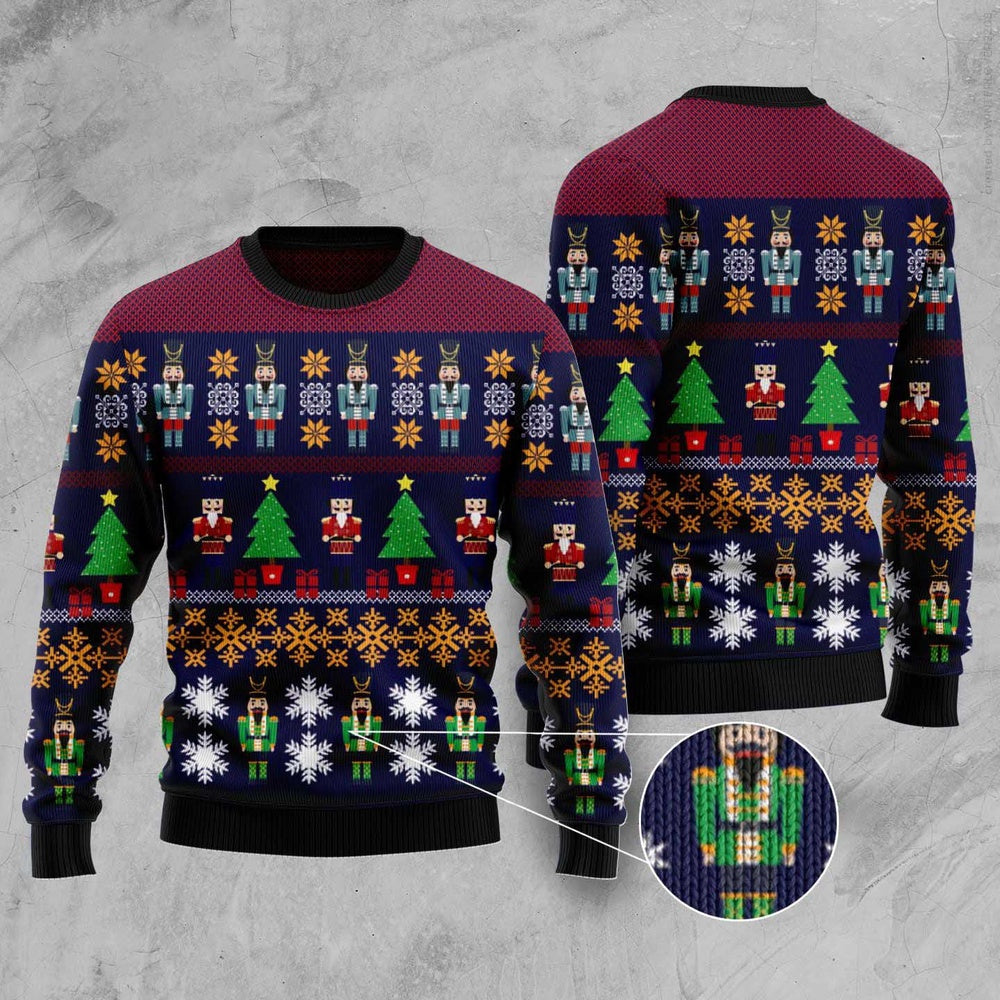 Nutcracker Ugly Christmas Sweater, Funny Xmas Sweater, Sweater Xmas