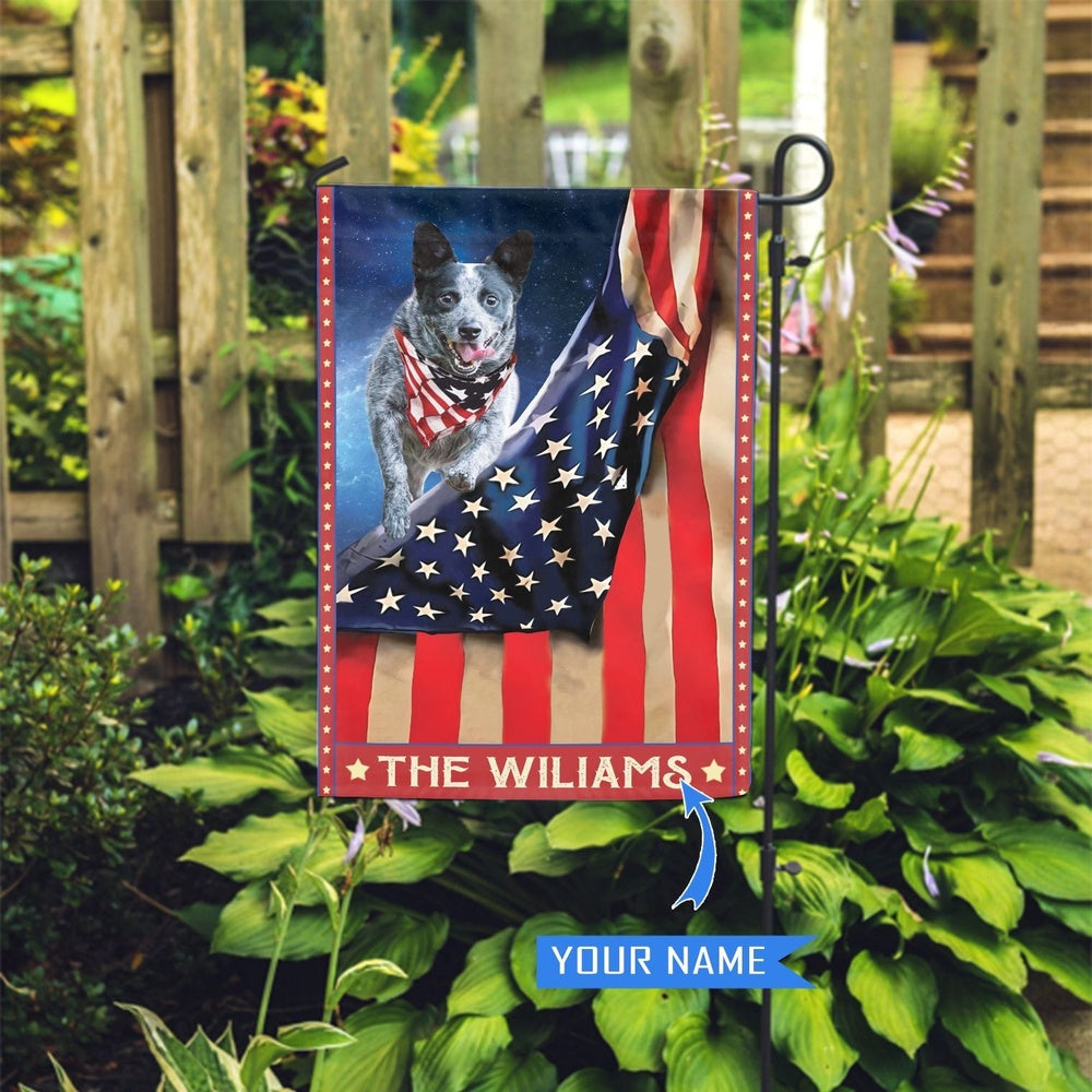 Personalized Dog Flags, Australian Cattle Garden Flag, Garden Flags Dogs, Dog House Flags
