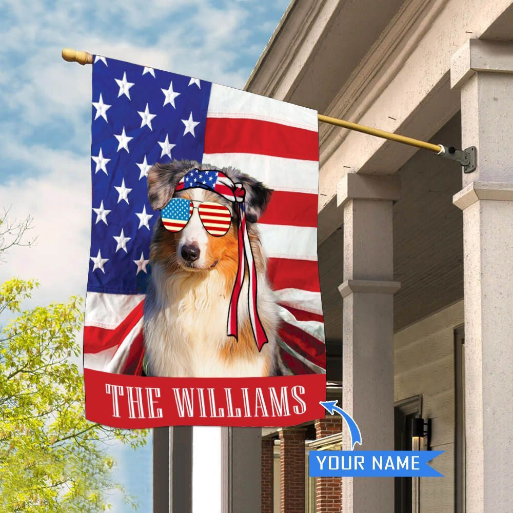Personalized Dog Flags, Australian Shepherd House Flag, Custom Dog Garden Flags, Garden Flags Dogs, Dog House Flags