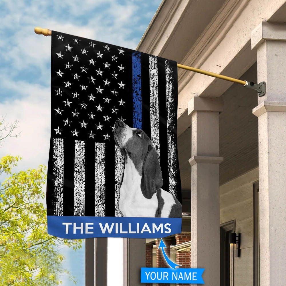 Personalized Dog Flags, Basset Hound Police Flag, Garden Flags Dogs, Dog House Flags
