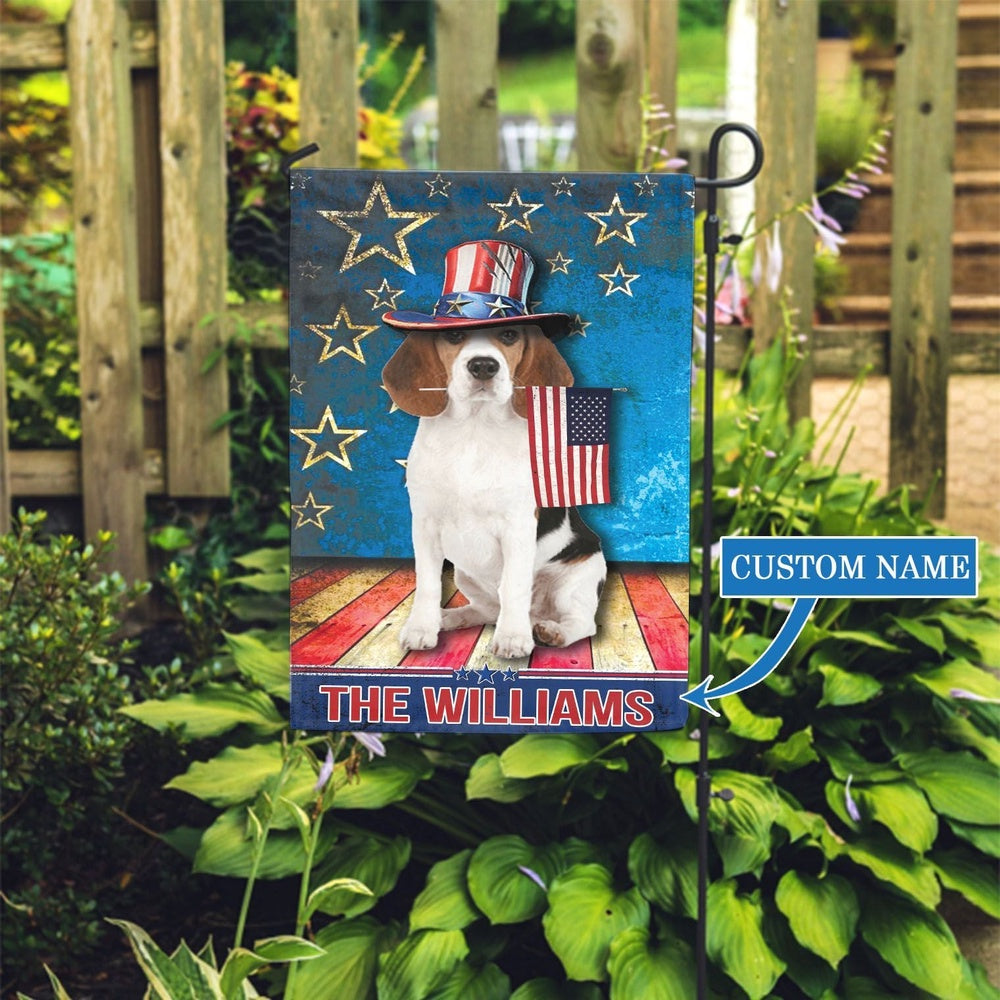 Personalized Dog Flags, Beagle Garden Flag, Custom Dog Garden Flags, Garden Flags Dogs, Dog House Flags