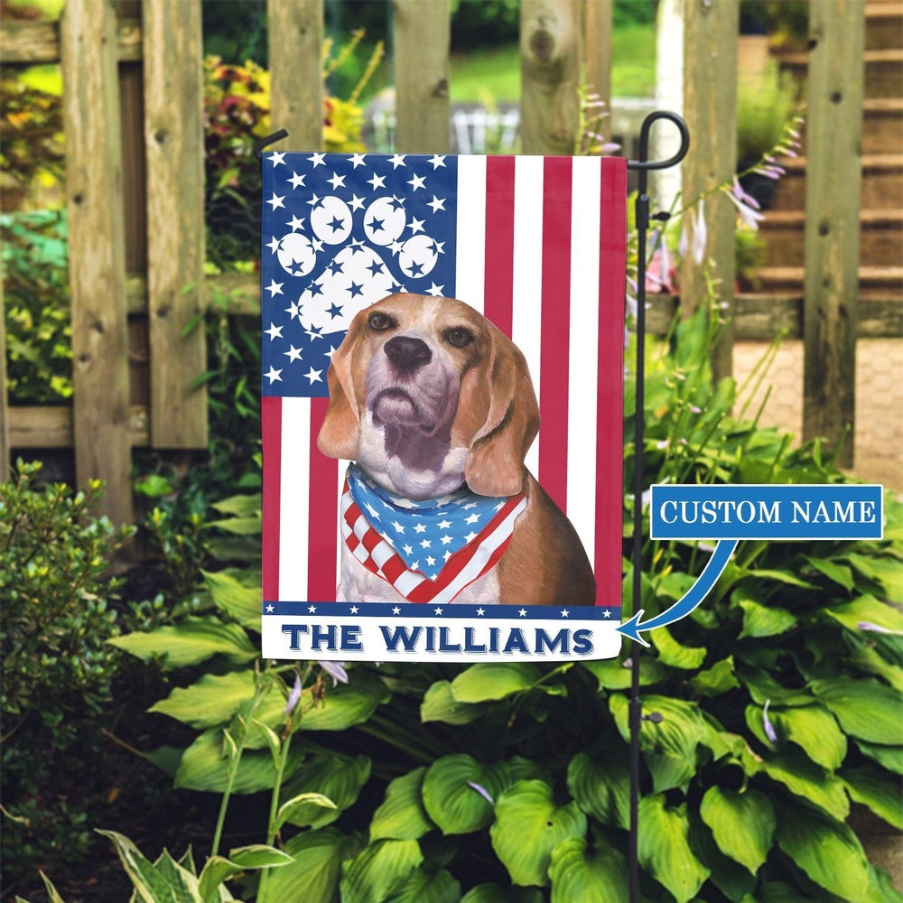 Personalized Dog Flags, Beagle Garden Flag, Garden Flags Dogs, Dog House Flags
