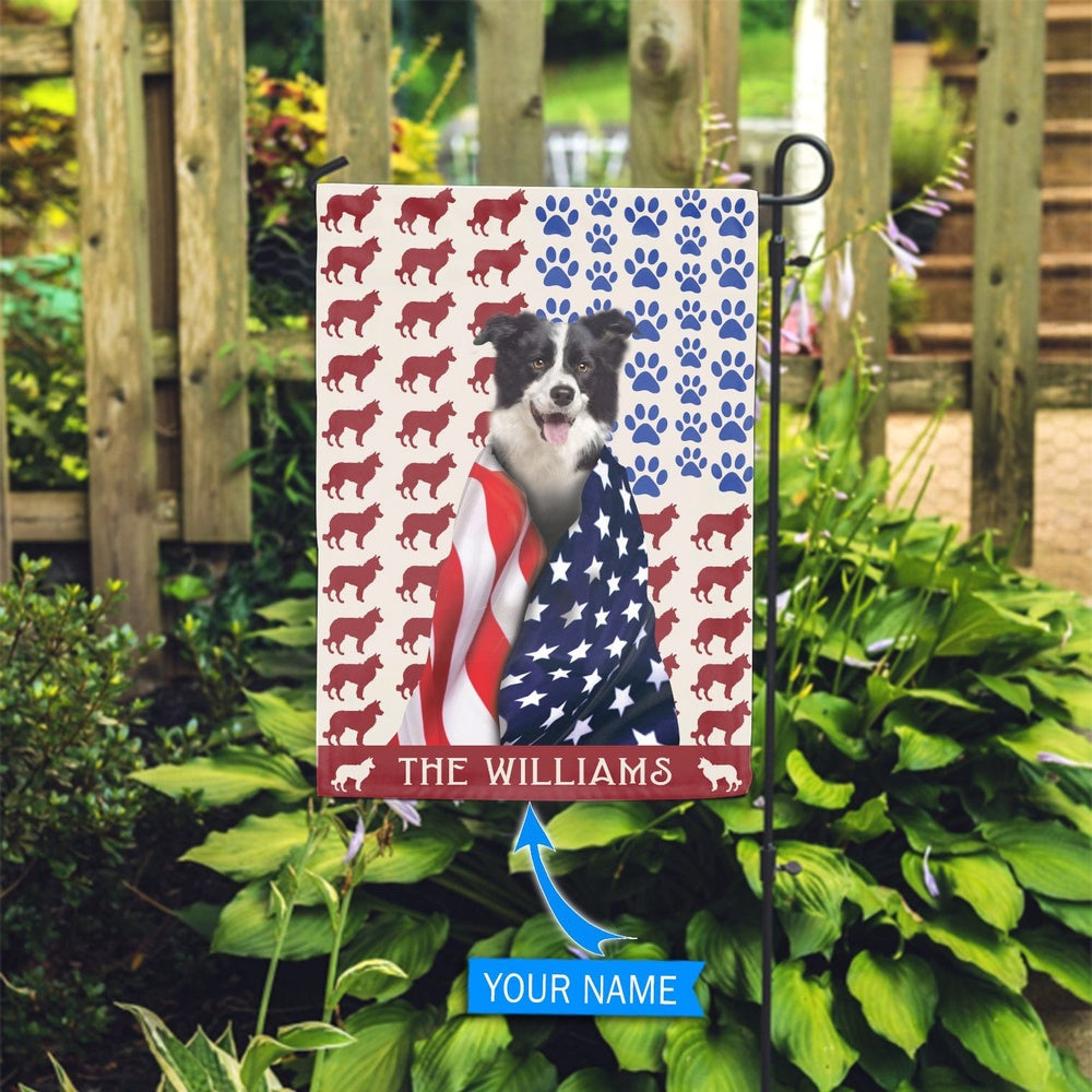 Personalized Dog Flags, Border Collies Flag, Custom Dog Garden Flags, Garden Flags Dogs, Dog House Flags