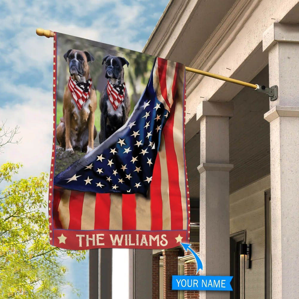 Personalized Dog Flags, Boxer Flag, Custom Dog Garden Flags, Garden Flags Dogs, Dog House Flags