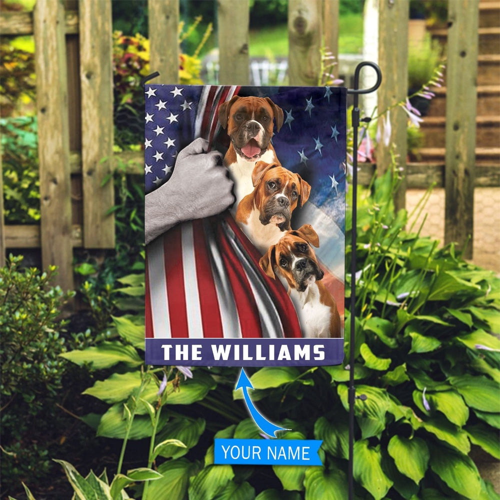 Personalized Dog Flags, Boxer House Flag, Custom Dog Garden Flags, Dog Flags Outdoor, Garden Flags Dogs, Dog House Flags