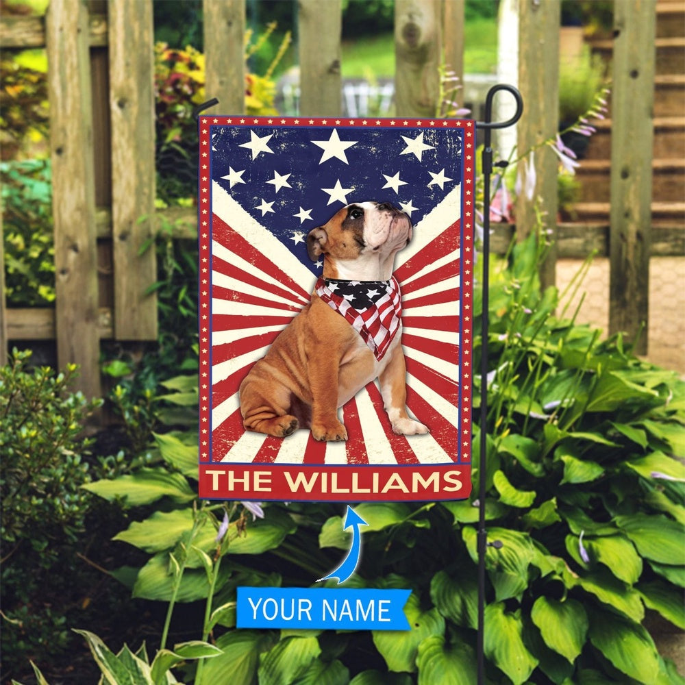 Personalized Dog Flags, Bulldog Garden Flag-House Flag, Custom Dog Garden Flags, Dog Flags Outdoor, Garden Flags Dogs, Dog House Flags