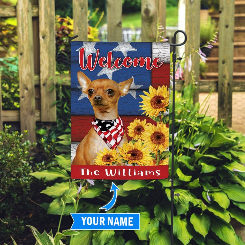 Personalized Dog Flags, Chihuahua Garden Flag, Custom Dog Garden Flags, Dog Flags Outdoor, Garden Flags Dogs, Dog House Flags