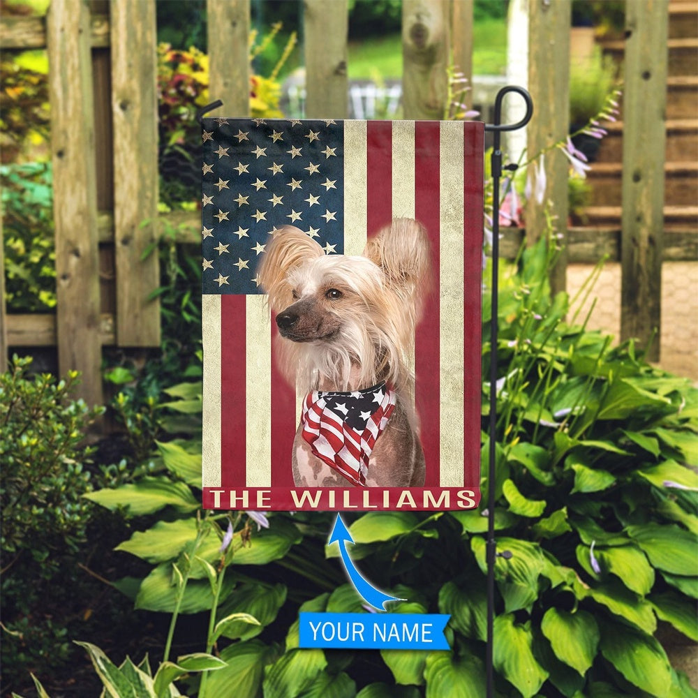 Personalized Dog Flags, Chinese Crested Dog Garden Flag, Custom Dog Garden Flags, Garden Flags Dogs, Dog House Flags