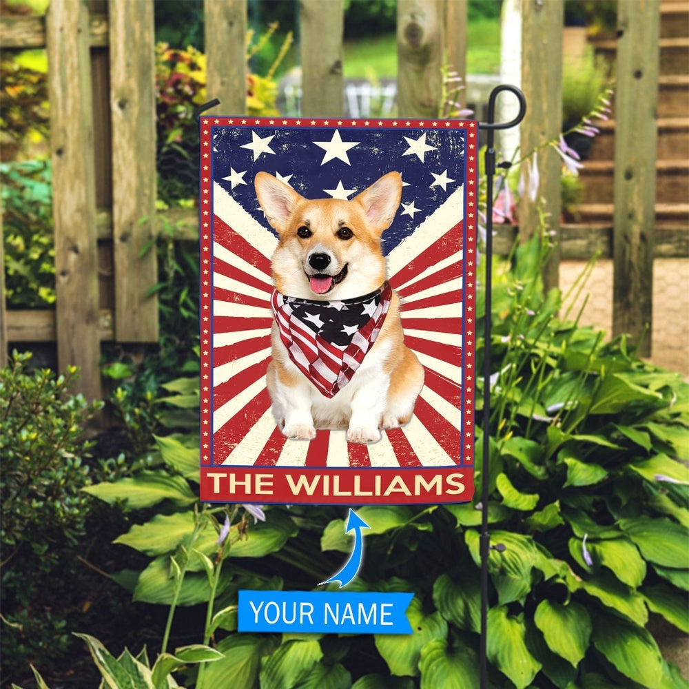 Personalized Dog Flags, Corgi Garden Flag, Custom Dog Garden Flags, Dog Flags Outdoor, Garden Flags Dogs, Dog House Flags