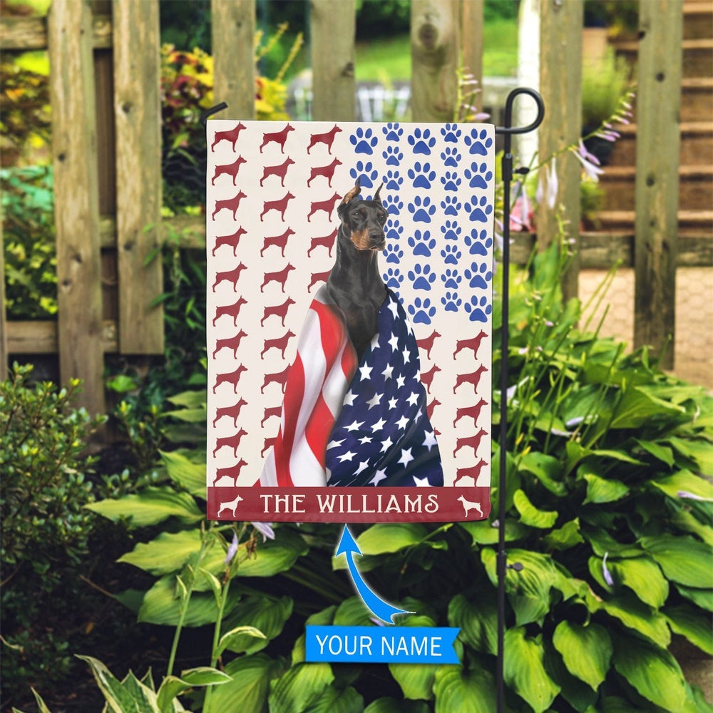Personalized Dog Flags, Dobermann Flag, Dog Flags Outdoor, Garden Flags Dogs, Dog House Flags