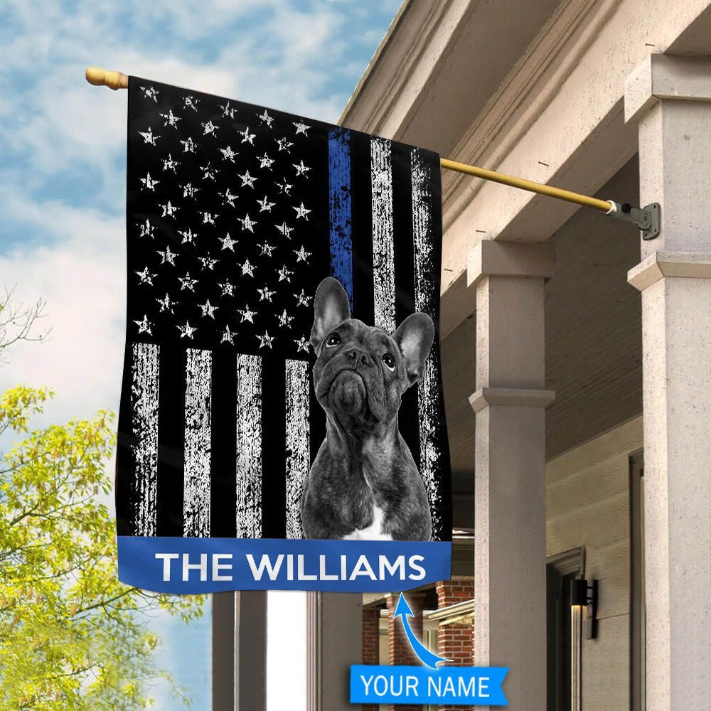Personalized Dog Flags, French Bulldog Police Flag, Dog Flags Outdoor, Garden Flags Dogs, Dog House Flags