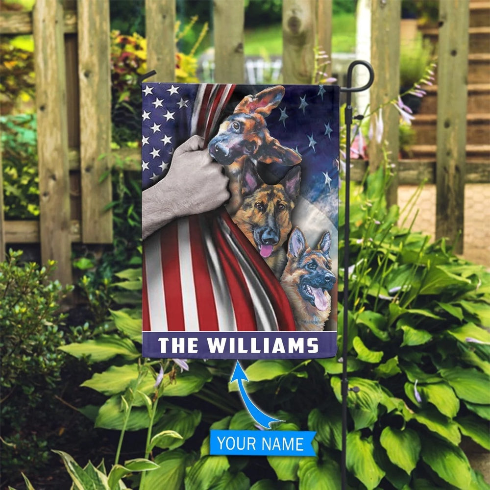Personalized Dog Flags, German Shepherd Custom Flag, Custom Dog Garden Flags, Dog Flags Outdoor, Garden Flags Dogs, Dog House Flags