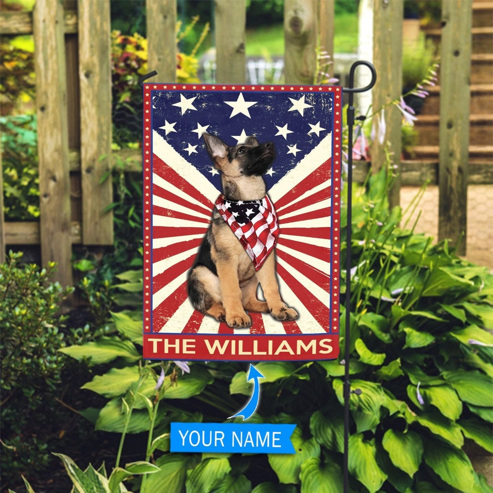 Personalized Dog Flags, German Shepherd Garden Flag-House Flag, Custom Dog Garden Flags, Dog Flags Outdoor, Garden Flags Dogs, Dog House Flags