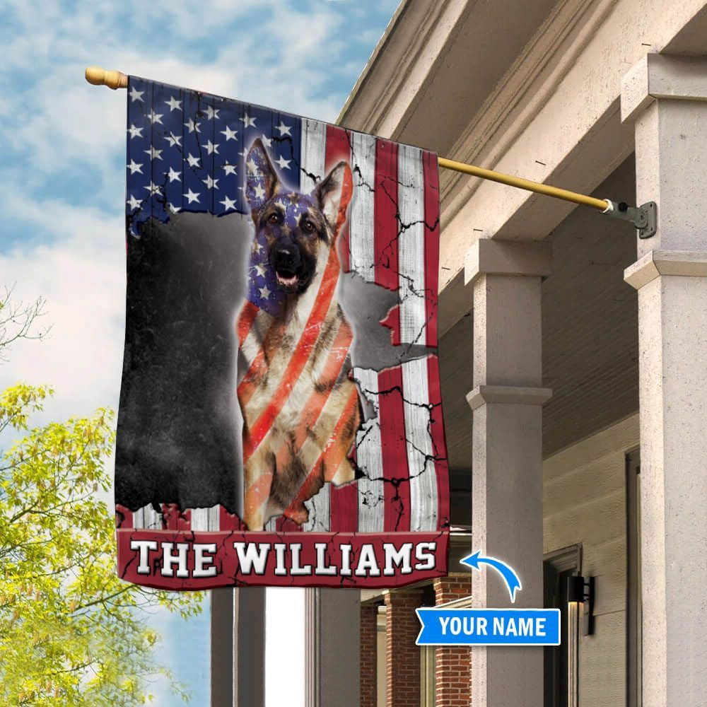 Personalized Dog Flags, German Shepherd House Flag, Custom Dog Garden Flags, Dog Flags Outdoor, Garden Flags Dogs, Dog House Flags