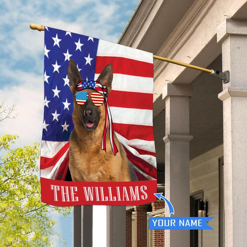 Personalized Dog Flags, German Shepherd House Flag, Outdoor Decoration, Garden Flags Dogs, Dog House Flags