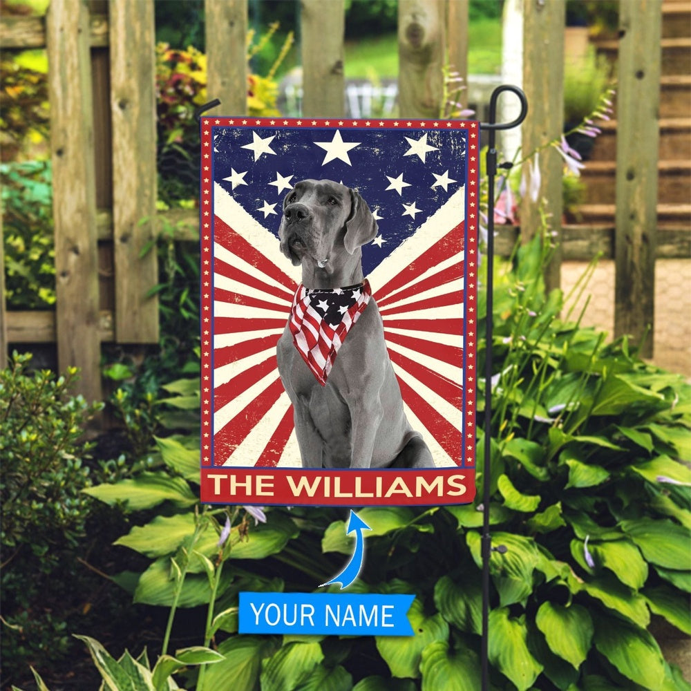 Personalized Dog Flags, Great Dane House Flag, Custom Dog Garden Flags, Dog Flags Outdoor, Garden Flags Dogs, Dog House Flags