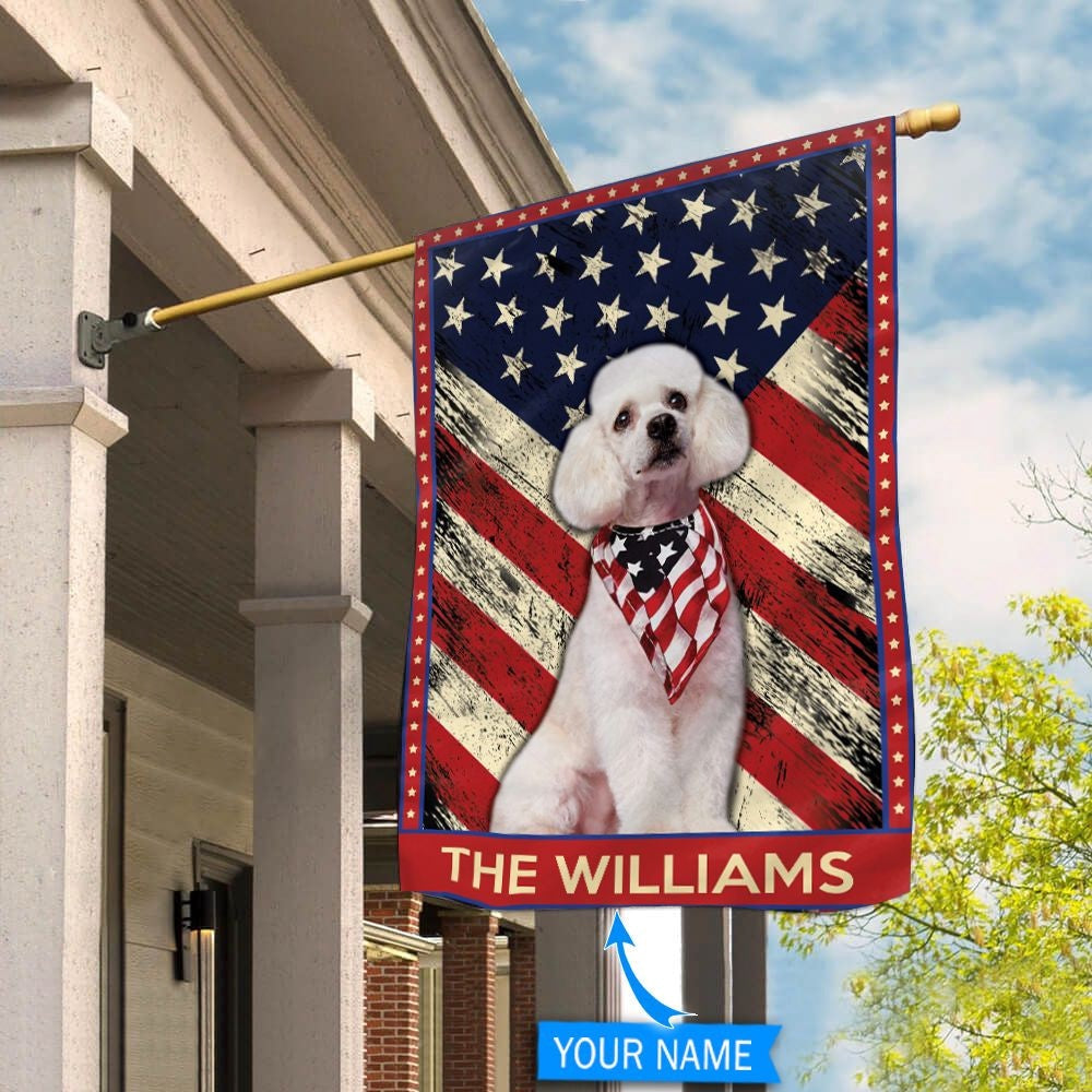 Personalized Dog Flags, Poodle Garden Flag, Garden Flags Dogs, Dog House Flags