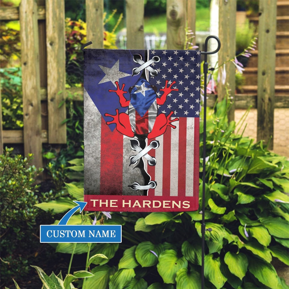 Personalized Dog Flags, Puerto Rico Flag, Garden Flags Dogs, Dog House Flags