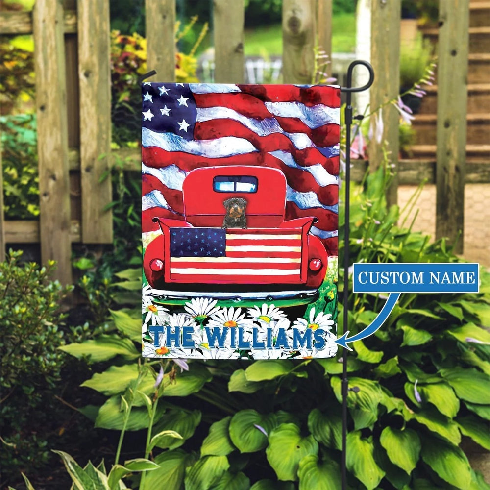 Personalized Dog Flags, Rottweiler Garden Flag, Dog Flags Outdoor, Dog Gifts For Owners, Garden Flags Dogs, Dog House Flags