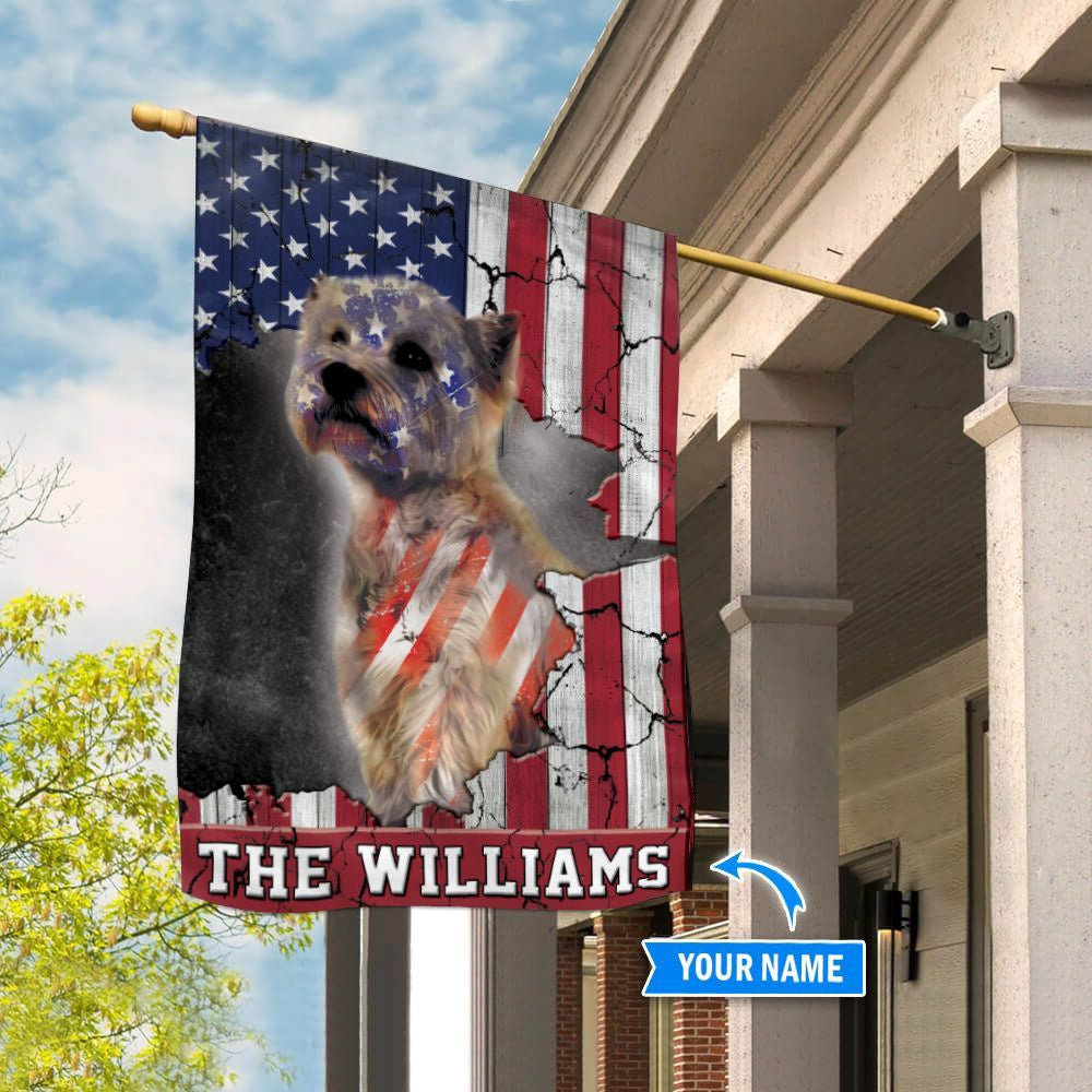 Personalized Dog Flags, West Highland White Terrier Usa Flag, Garden Flags Dogs, Dog House Flags