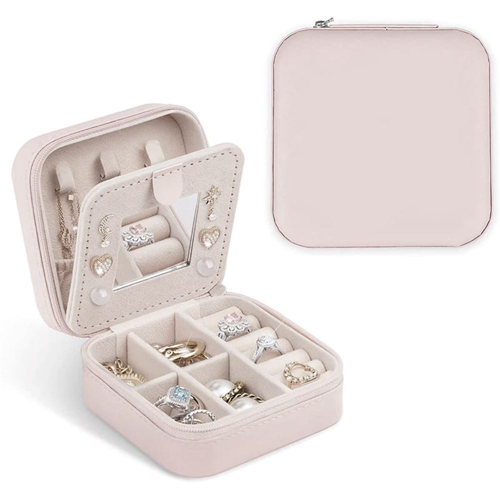 Personalized Initial Jewelry Box, Birthday Gift for Women Mom Daughter Friends Female Her Teenage Girl Teacher, Mother's Day Jewelry Case