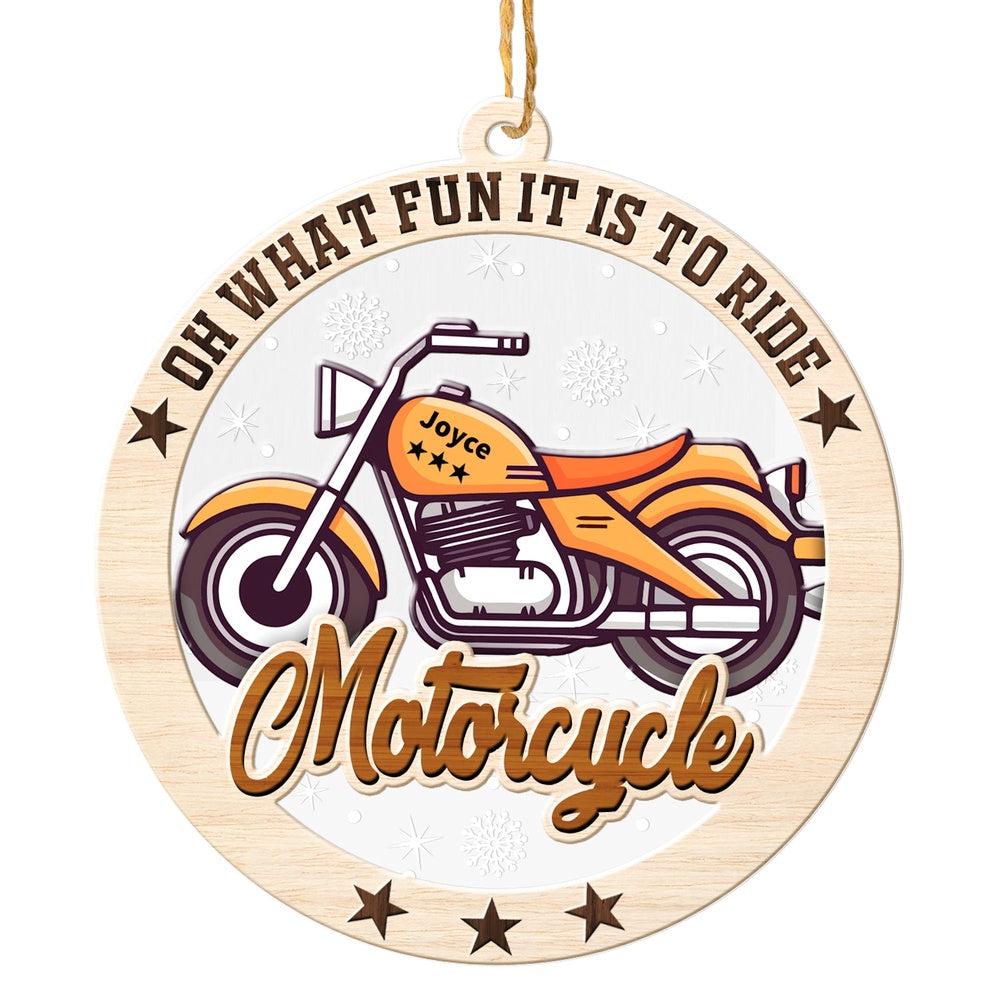 Personalized Motorcycle Christmas Ornament, Sports Christmas Ornament, Christmas Tree Ornaments