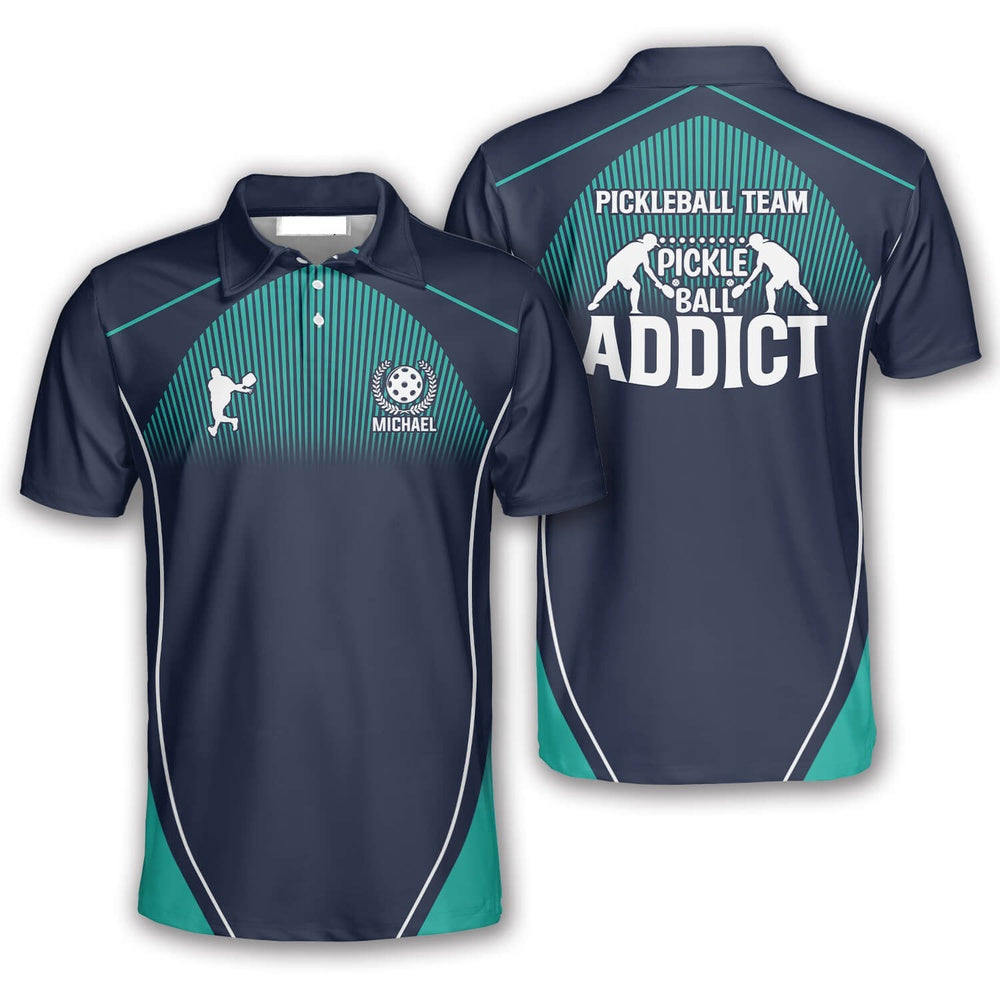 Pickleball Polo Shirts, Pickleball Addict Pickleball Polo Shirts