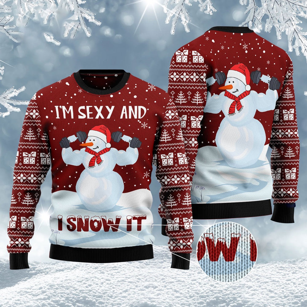 Snowman Christmas Ugly Christmas Sweater, Funny Xmas Sweater, Sweater Xmas