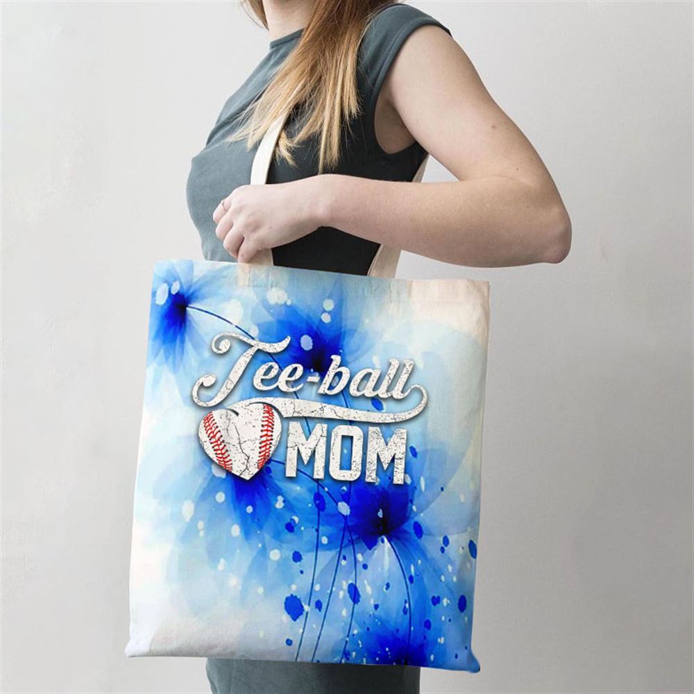 Tee Ball Mom Tball Mom Mothers Day Gifts Tote Bag, Women Tote Bag, Canvas Tote Bag, Printed Tote Bag