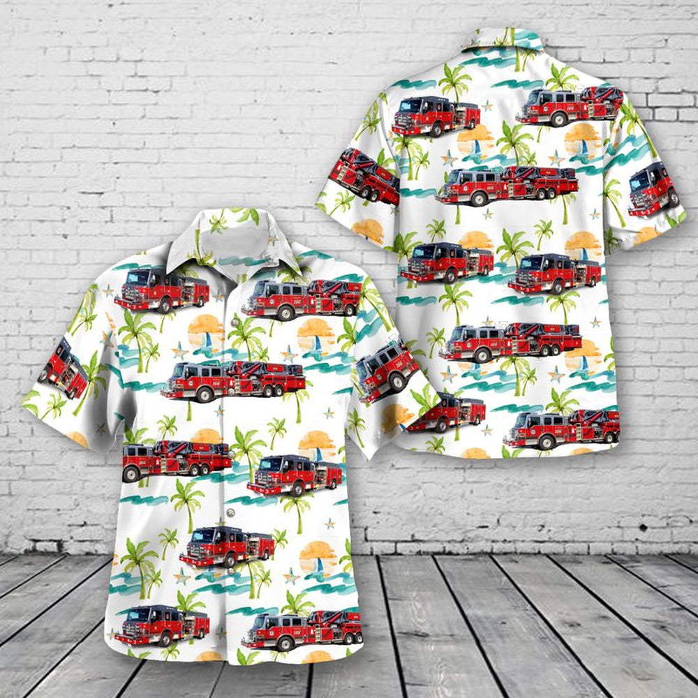 Texas Hawaiian Shirt, Lewisville, Texas, Lewisville Fire Department Hawaiian Shirt, Hawaiian Firefighter Shirts