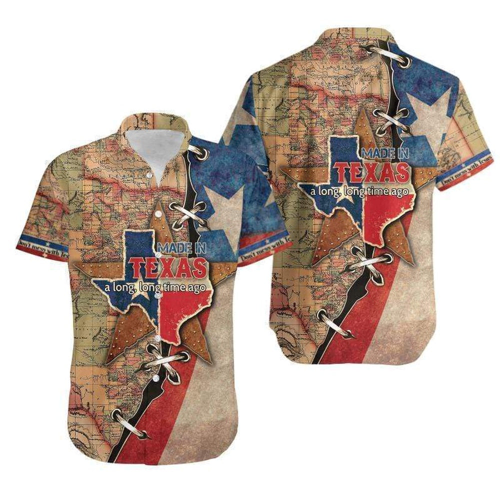 Texas Hawaiian Shirt, Maden Texas Long Time Ago Unisex Aloha Hawaiian Shirts, Summer Beach Shirt