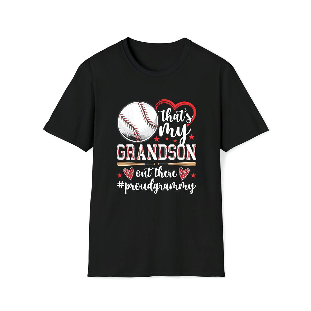 Thats My Grandson Baseball Grammy Of A Baseball Player Premium T Shirt, Mother's Day Premium T Shirt, Mother's Day Gift, Mom Shirt