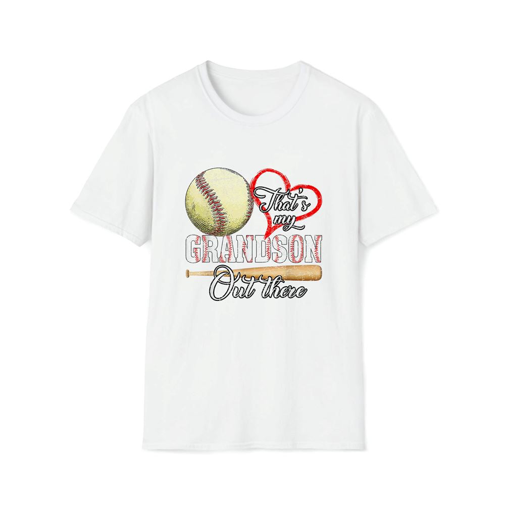 Thats My Grandson Out There Baseball Grandma Mother's Day Premium T Shirt, Mother's Day Premium T Shirt, Mother's Day Gift, Mom Shirt