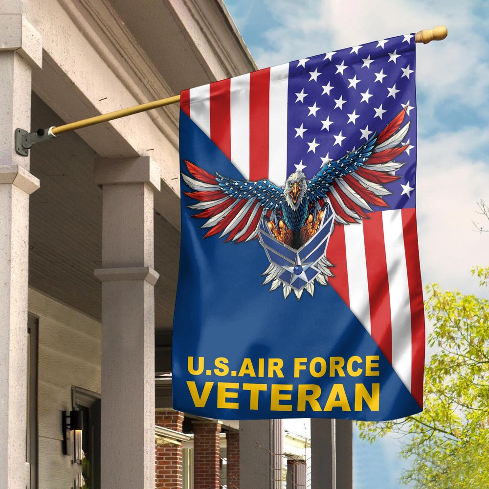 US Air Force Flag, Usaf Garden Flag, Gift For Air Force Veteran, Military Air Force Flag, Veteran Day Gift