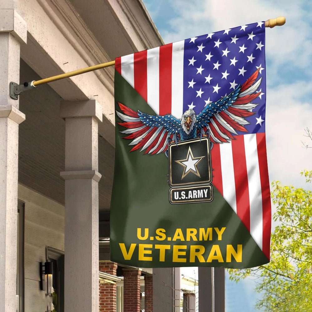 US Army Veteran Flag, Gift For Army Veteran, US Army Garden Flag, Army Retired Flag