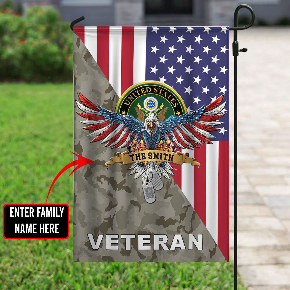 US Army Veteran Flag, US Army 2 Flag, US Army Garden Flag, Army Retired Flag