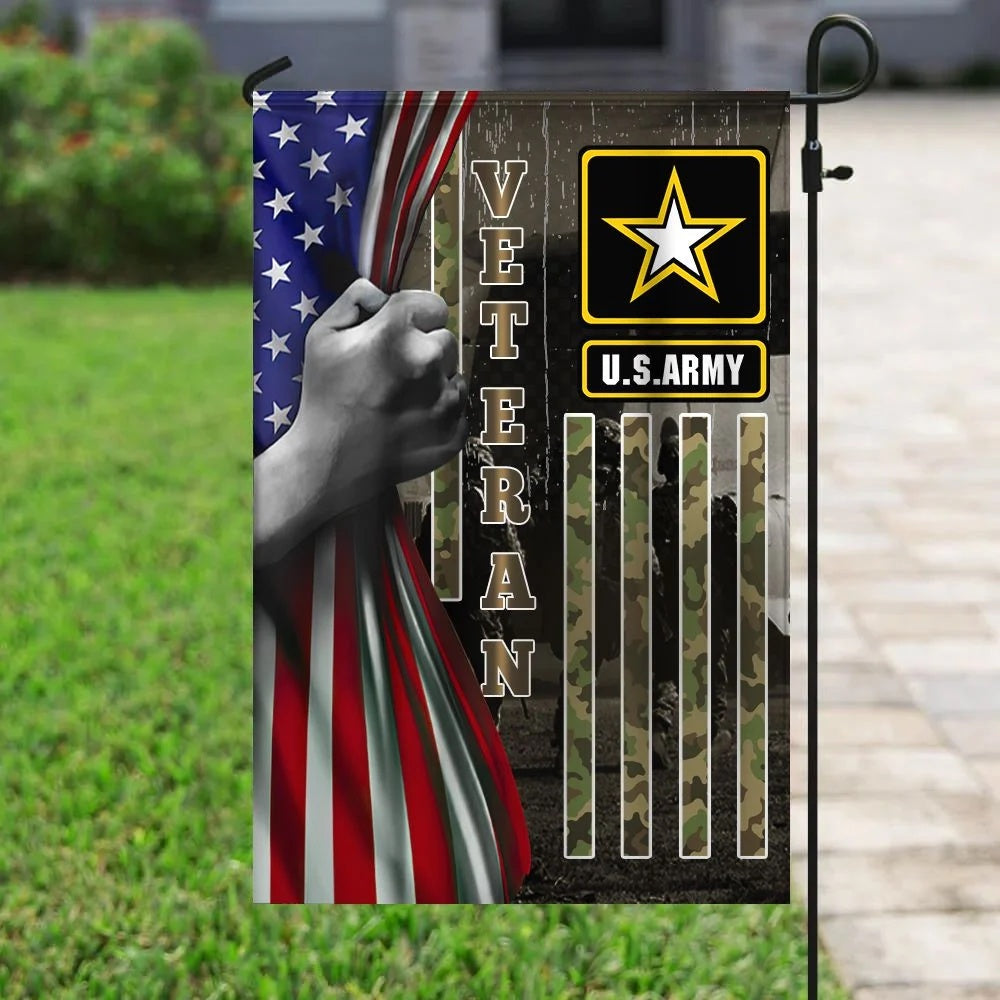 US Army Veteran Flag, US Army 5 Flag, US Army Garden Flag, Army Retired Flag