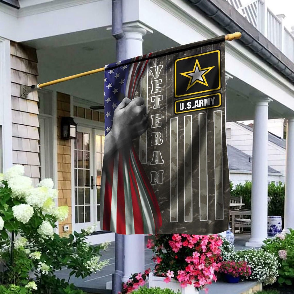 US Army Veteran Flag, US Army 6 Flag, US Army Garden Flag, Army Retired Flag