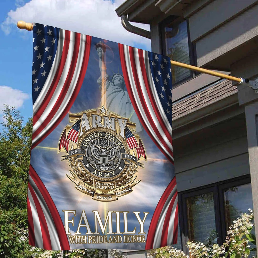 US Army Veteran Flag, US Army Services Veteran Flags, US Army Garden Flag, Army Retired Flag