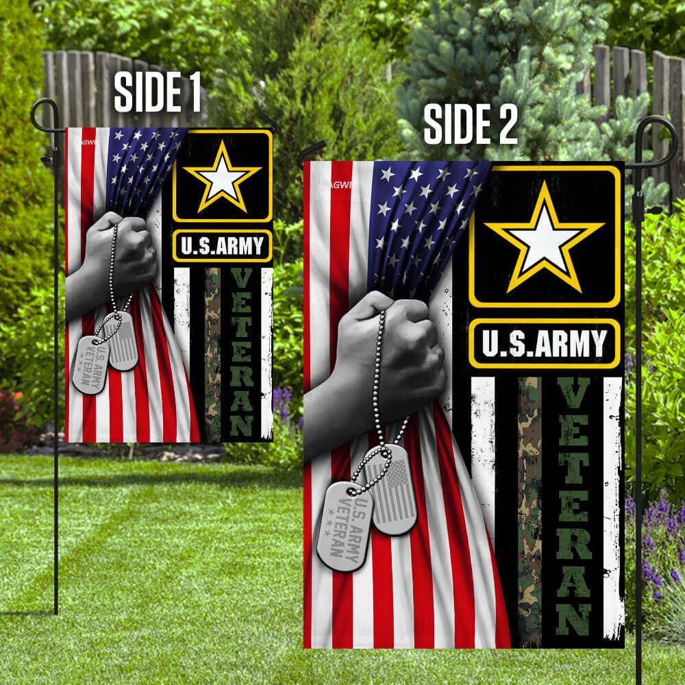 US Army Veteran Flag, United States Army Veteran America Flag, US Army Garden Flag, Army Retired Flag
