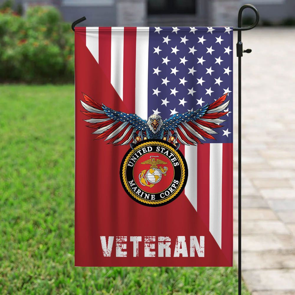 US Marine Corps Flag, US Marine 3 Flag, US Marine Garden Flag, Veteran Garden Flags