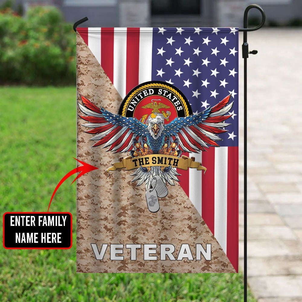 US Marine Corps Flag, US Marine 5 Flag, US Marine Garden Flag, Veteran Garden Flags