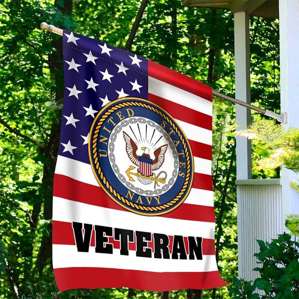 US Navy Veteran Flag, American Forces Navy Flag, US Navy Garden Flag, US Veteran Flag, Veteran Day Gift