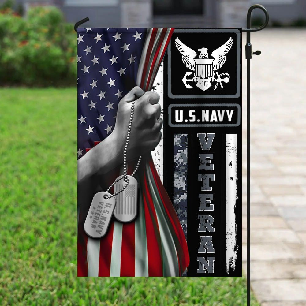 US Navy Veteran Flag, Us Navy Flags, US Navy Garden Flag, US Veteran Flag, Veteran Day Gift
