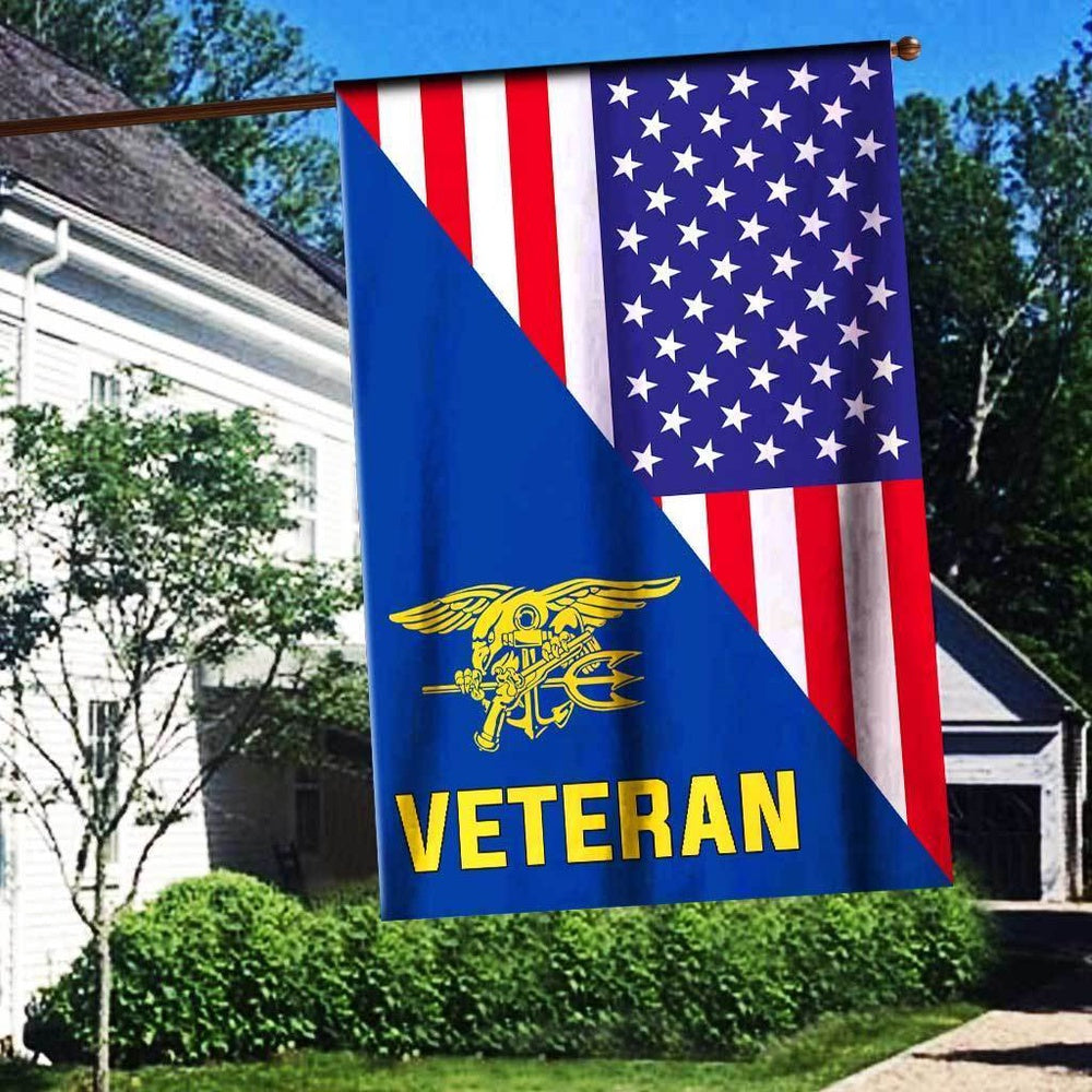 US Navy Veteran Flag, Us Navy Seals Garden Flag, US Navy Garden Flag, US Veteran Flag, Veteran Day Gift